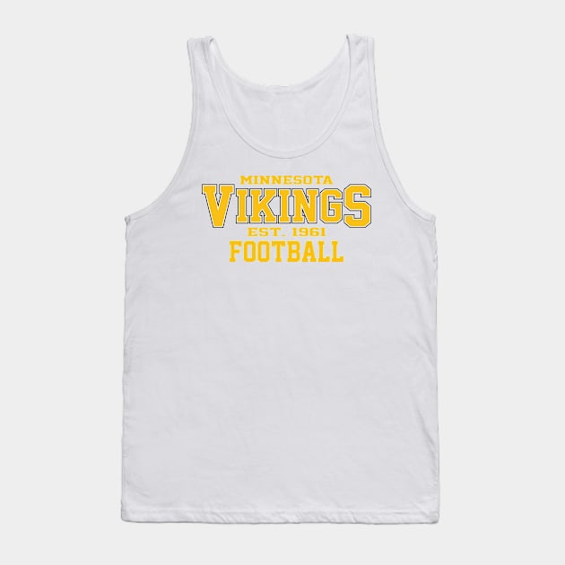 Vintage MST Vikings Football Tank Top by Cemploex_Art